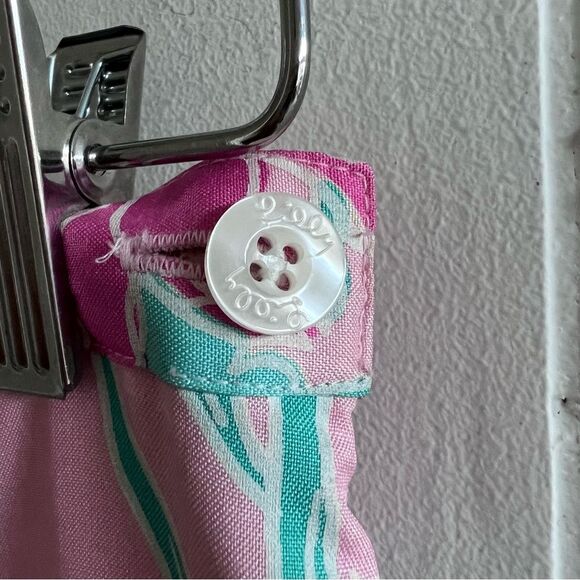 Lilly Pulitzer Vintage White Label 100% Silk Floral Maxi Skirt - Picture 10 of 11